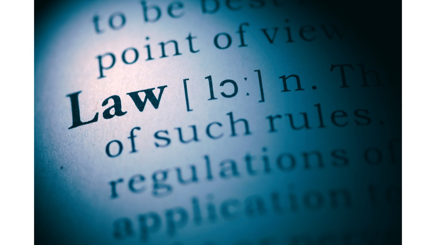 A dictionary entry for the word Law